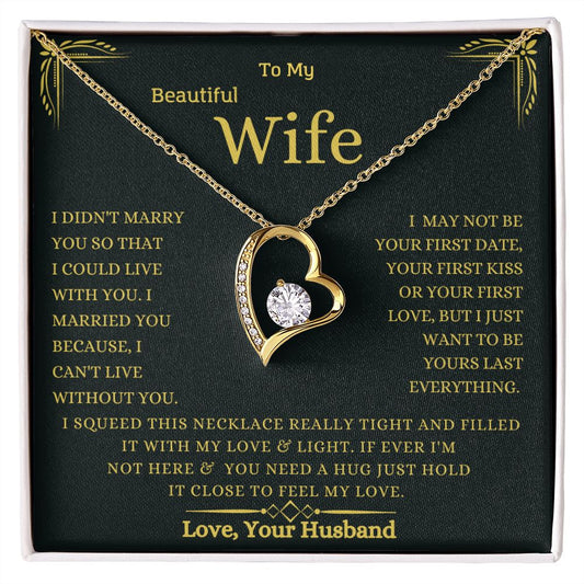 To My WIFE Everlasting Love Necklace