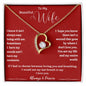 To My Beautiful Wife Forever Love Necklace