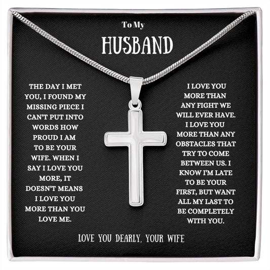To My Husband Cuban Chain Necklace